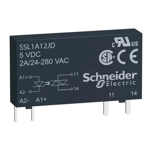 Szilárdtestrelé sorkapocsba pillanat kapcs. 1F 24-280V AC/DC 15-30VDC Zelio SSL Schneider SSL1A12BDR