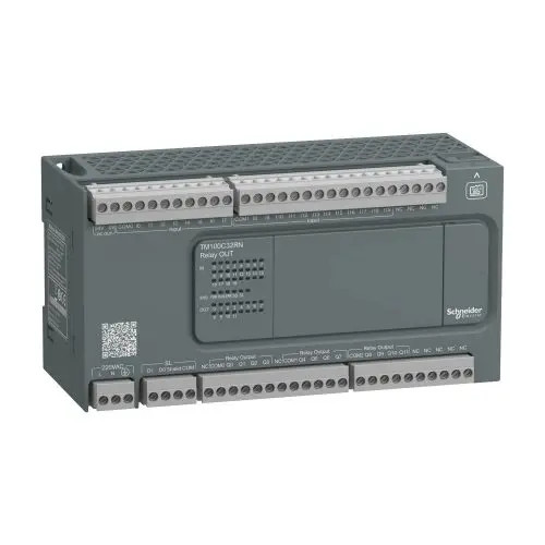 PLC logikai vezérlő kompakt 100-240V/AC 2DI 12DO 12-relé/O EasyModicon Schneider TM100C32RN