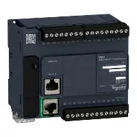 PLC logikai vezérlő kompakt 19.2-28.8V/DC 14DI 10DO 2AI Modicon M221 Schneider TM221CE24T