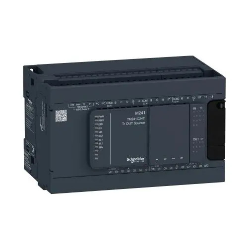 PLC logikai vezérlő kompakt 19.2-28.8V/DC 14DI 10DO Modicon M421 Schneider TM241C24T