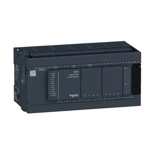 PLC logikai vezérlő kompakt 19.2-28.8V/DC 24DI 16DO Modicon M421 Schneider TM241C40T